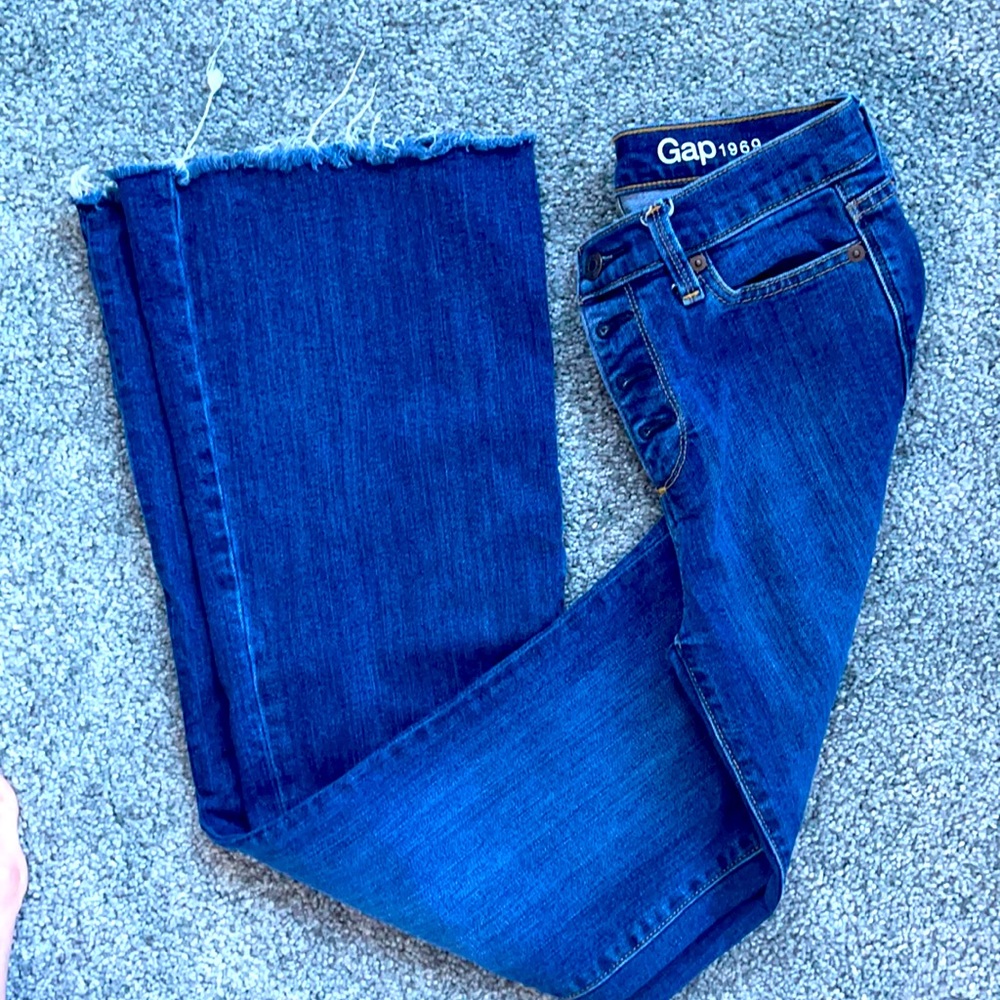 GAP flare high rise jeans